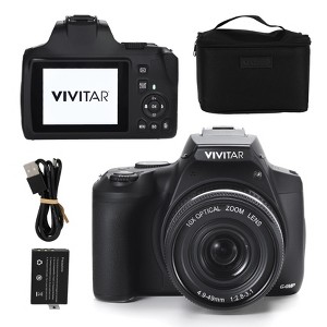 VIVITAR 4K Digital Camera with 64MP, 10x Optical Zoom, 3” LCD Display, LED Flash, Auto Focus, Macro Mode, Vlogging & Photography - 1 of 4