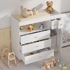 PAKASEPT Changing Table with Drawers, Changing Table Dresser with 5 Drawer & Cabinet - 2 of 4