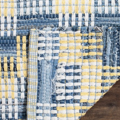 Montauk Gold and Multi Cotton Handwoven 8' x 10' Area Rug