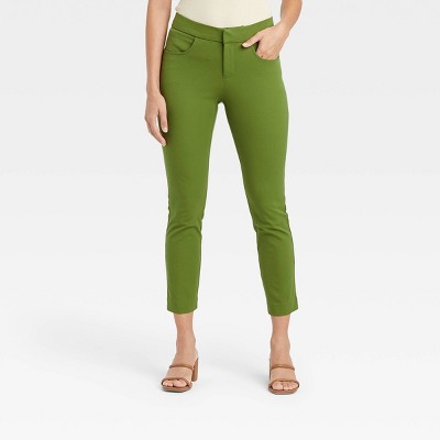 Women's High-Rise Zip-Front Skinny Ankle Pants - A New Day™