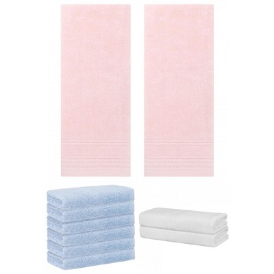 REGALWOVEN Striped Soft Absorbent Bathroom Cotton Towel Set 3 Pcs
