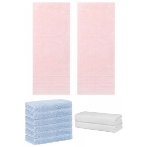 REGALWOVEN Striped Soft Absorbent Bathroom Cotton Towel Set 3 Pcs - 1 of 4