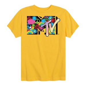 Boys' - MTV - Icon Collage Logo Short Sleeve Graphic T-Shirt - 1 of 3
