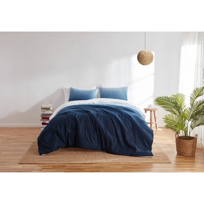 3pc King Bailey Ombre Comforter & Sham Set Navy - Refinery29