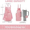 BABYYER Water Bottle Holder with Strap,Water Bottle Carrier Bag for Tumbler with Handle, Insulated Water Bottle Sling Bag with Phone Pouch - 3 of 4