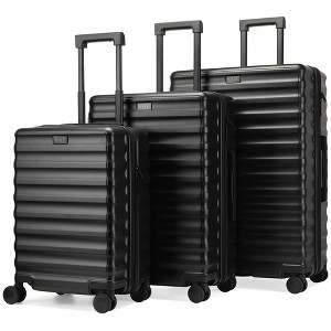 ELLE Luggage Excursion 3pc Expandable Chic Spinner Hardside Luggage Set - 1 of 4
