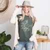 Simply Sage Market Women's You Belong Among The Wildflowers Flower Short Sleeve Graphic Tee - image 2 of 4