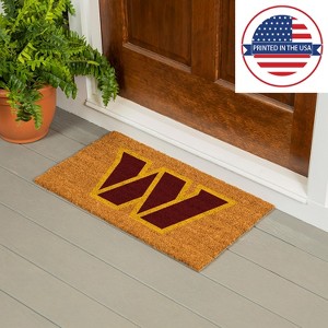 EvergreenNFL Logo Natural Coir 28 x 16 Inches Indoor Outdoor Doormat - 1 of 4