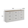 9 Drawer Wide Dresser Organizer with Charging Station, TV Stand - 2 of 4