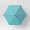 9' Round Solar Outdoor Patio Market Umbrella Turquoise - Threshold™ - 4 of 4