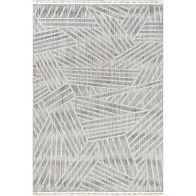 Nuloom Esmeray Modern Geometric Tasseled Indoor Area Rug