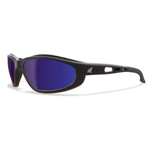 Edge Eyewear Dakura Polarized Safety Glasses Blue Mirror Lens Black Frame - 1 of 1