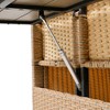 5-Piece PE Wicker Patio Set, L-Shaped Sofa with Extendable Tables & Dining Table, Washable Covers - 3 of 4