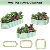 Galvanized Raised Beds for Outdoor with Open Base, Tool-Free Assembly Planter Raised Boxes for Outdoor Vegetables & Flowers - 3 of 4
