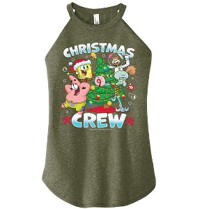 Women's - SpongeBob SquarePants - Christmas Crew Graphic High Neck Tank - 1 of 4