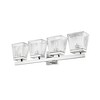 Astor 4-Bulb Glass Vanity Light Fixture - Modern Design for Bathroom, Dimmable, Damp Rated - 3 of 4