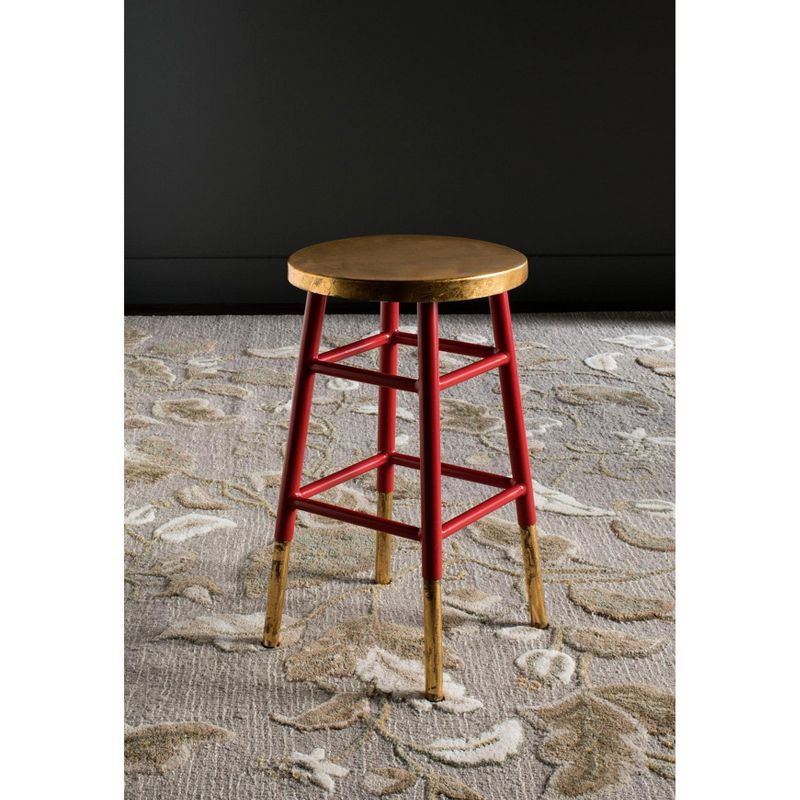 Emery Dipped Gold Leaf Counter Stool  - Safavieh, 2 of 5