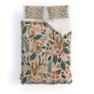 Marta Barragan Camarasa Christmas in the wild nature Duvet Cover + Pillow Sham(s) - Deny Designs