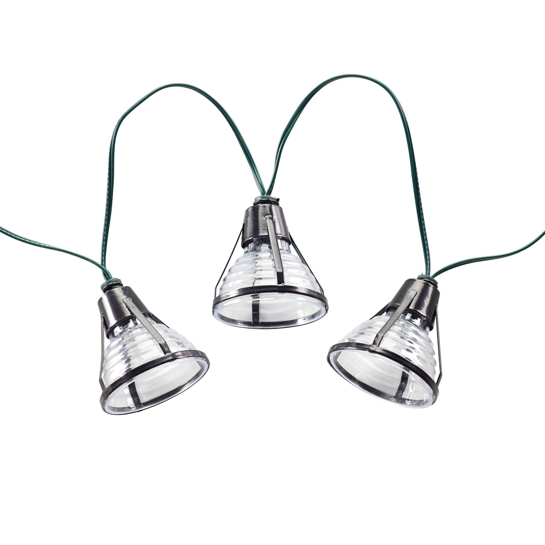 Smart Solar 20ct Metal String Light Bente Black