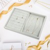 Unique Bargains 2 in 1 Jewelry Tray Stackable Tray Showcase for Rings Earrings Necklace Pendants 1 Pc - 2 of 4