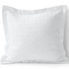 Lands' End Basketweave Cotton Matelasse Pillow Sham - 3 of 4