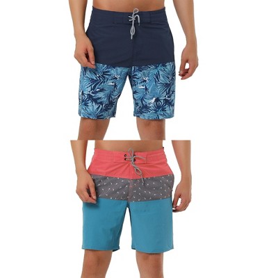 navy leaf/red blue