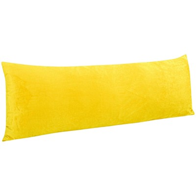 Zippered Velvet Body Pillowcase, Super Soft and Cozy Luxury Fuzzy Flannel Body Pillow Cover - NTBAY