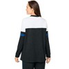 Woman Within Plus Size Color Block Long Sleeve Sweatshirt - 3 of 4