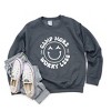 Simply Sage Market Women's Graphic Sweatshirt Camp More Worry Less Smiley Face - 2 of 2
