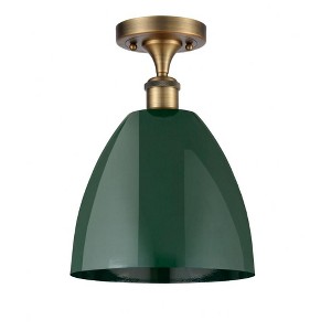 Plymouth Dome - 1 Light Semi-Flush Mount In Industrial Style-12.88 Inches Tall and 9 Inches Wide - 1 of 1