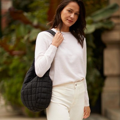 YOUZEY Cloud 9 Puffer Crossbody Purse Bag - Black — фото 5