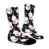 Cute Winter Snowman Women Printed Crew Socks Funny Funky Socks Soft Polyester Novelty Gifts for Artists Men - 3 of 4