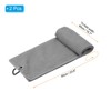 Unique Bargains Super Absorbent Waffle Pattern Tri-Fold Golf Towels with D Clips 2 Pcs - 2 of 4