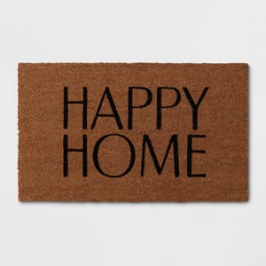1'6"x2'6" Printed Rug Black - Threshold™ - 1 of 4