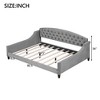Lycvki Modern Luxury Tufted Button Daybed Frame - 4 of 4