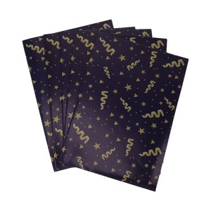 Unique Bargains Gift Wrap Paper Glossy Coated Paper 27.56 x 19.69" 5 Pcs - 1 of 4