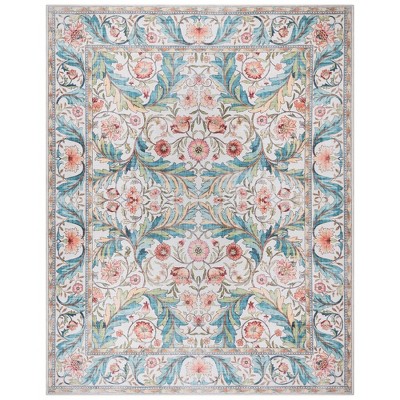 Gertmenian Crystal Print Altair Transitional Floral Rug Ivory