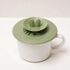 Anna-Kaci Silicone Bunny Ear Cup Lid Dustproof Insulated Drink Cover with Pop Up Vent Seal 4.6x0.7in - 3 of 4