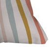 26"x26" Deny Designs Menina Lisboa Summer Colorful Stripes Square Outdoor Throw Pillow Pink - 2 of 4