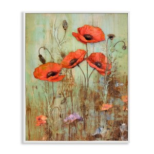 Stupell Industries Rustic Red Poppies, 11" x 14" - 1 of 4