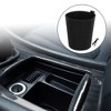 Unique Bargains Car Trash Can Portable Air Conditioning Vent Trash Bin Black 1 Pc 5.5" Length 4.3" Width 5.9" Height Faux Leather - 2 of 4