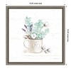Amanti Art Farmhouse Cotton III Bouquet in Vase by Beth Grove Canvas Wall Art Print Framed 16 x 16-in. - 4 of 4