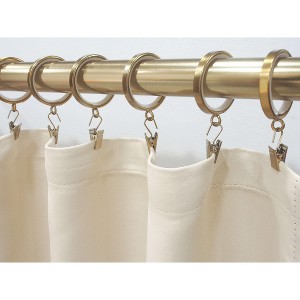 Linen Avenue Curtain Rod Decorative Drapery Rings - 1 of 4