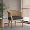 NicBex Accent Chair Rubber Wood Lounge Chair Reading Chair Comfy Chair for Living Room, Charcoal - 4 of 4