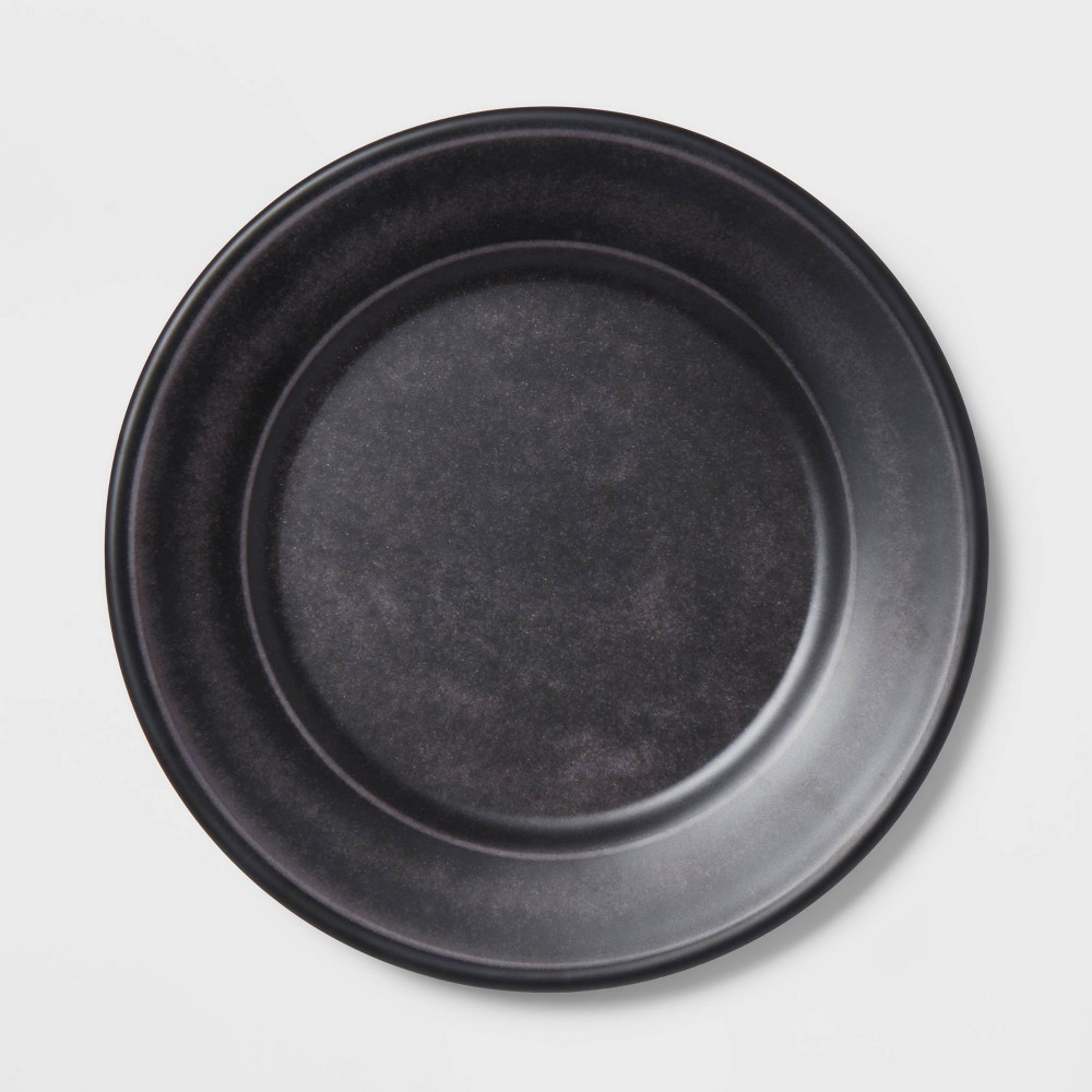 10.5" Melamine and Bamboo Dinner Plate Gray - Threshold™ Set Of 12 