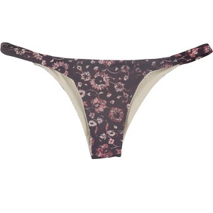 Tavik Womens Heather Minimal Coverage Floral Bikini Swim Bottom - 1 of 2