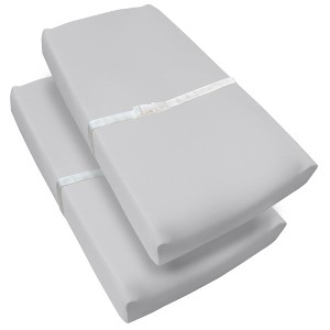 BreathableBaby Waterproof Cover, For 32" x 16" Changing Pad (2-Pack) - 1 of 4