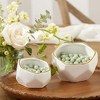 Kate Aspen Geometric Ceramic Planter - Small & Medium (Set of 4) | 23243NA - 2 of 4