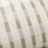 14"x36" Layered Stripe Lumbar Bed Pillow Sage Green/Cream/Natural - Hearth & Hand™ with Magnolia: Cotton-Linen Blend, Indoor Use - 3 of 4