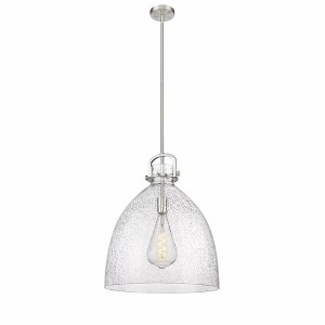 Newton Bell - 1 Light Stem Hung Pendant In Industrial Style-23.88 Inches Tall and 18 Inches Wide - 1 of 1